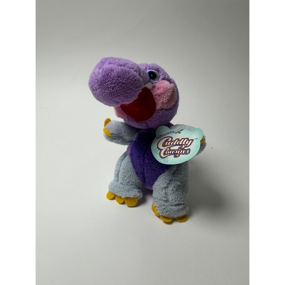 Greenbrier International Cuddly Cousins Purple Blue Dinosaur Plush 858721 NWT